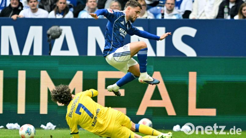 Braunschweiger und Schalker lieferten sich packende Duelle. Bild: Bernd Thissen/dpa
