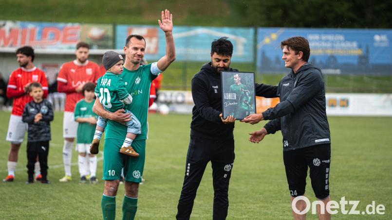 Timo Kohler beendete am Samstag seine langjährige Fußballerkarriere bei der DJK Gebenbach.. Bild: Hannah Dirscherl