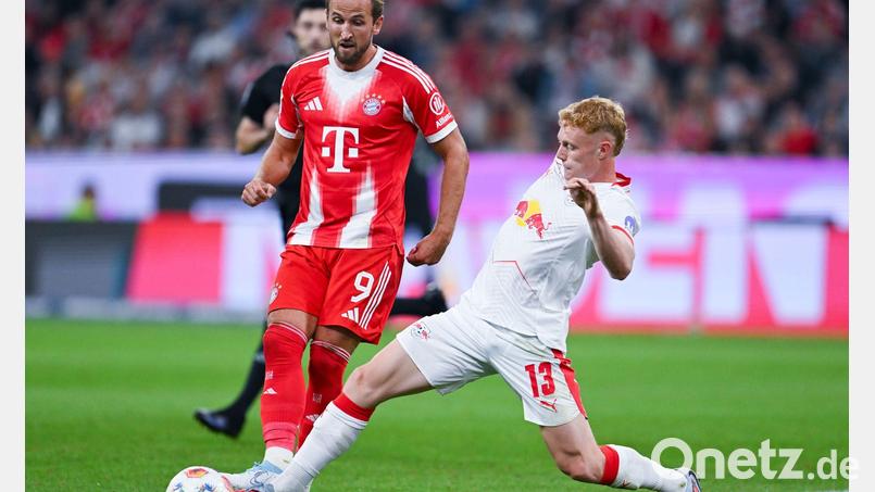 Der FC Bayern um Harry Kane (l) spielt gegen Leipzig in der Saisonvorbereitung. (Archivbild) Bild: Sven Hoppe/dpa