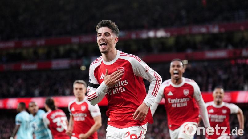 Kai Havertz traf zum 1:0 für Arsenal gegen den FC Burnley. Bild: John Walton/PA Wire/dpa