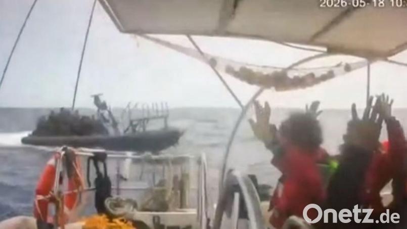 Israels Marine hat nach Regierungsangaben die Protestaktion der Gaza-Hilfsflotte „Global Sumud Flotilla“ beendet. Bild: Uncredited/Global Sumud Flotilla/AP/dpa