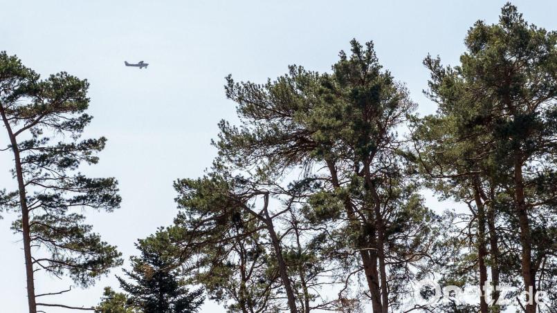 Fast in der gesamten Oberpfalz sind an Pfingsten wegen hoher Waldbrandgefahr Beobachtungsflieger unterwegs. Symbolbild: Pia Bayer/dpa
