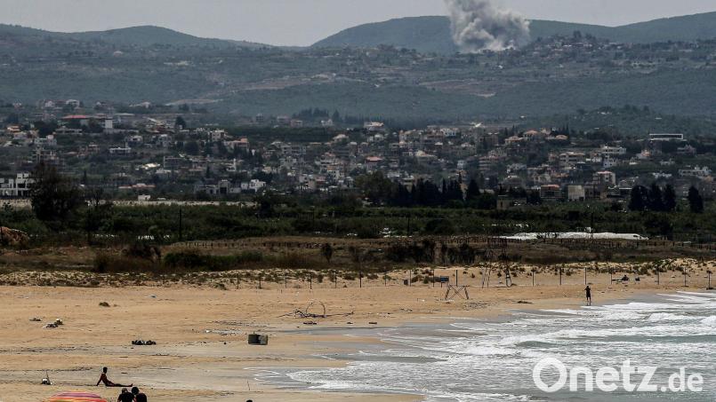 Die israelische Armee griff Ziele der Hisbollah in der südlibanesischen Küstenstadt Tyros an. Foto Archiv Bild: Marwan Naamani/dpa