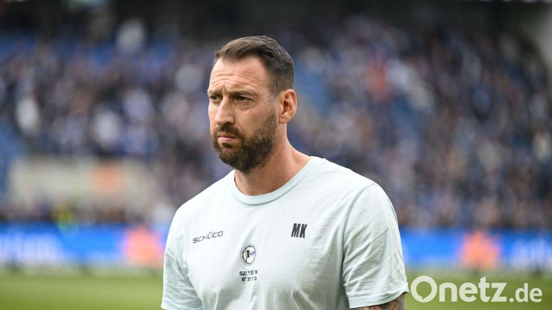 Mitch Kniat arbeitet in Zukunft nicht mehr für Arminia Bielefeld. (Archivbild) Bild: Carmen Jaspersen/dpa