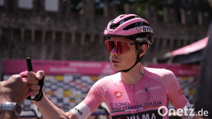 Jonas Vingegaard kommt dem Gesamtsieg beim Giro näher. Bild: Massimo Paolone/LaPresse/AP/dpa