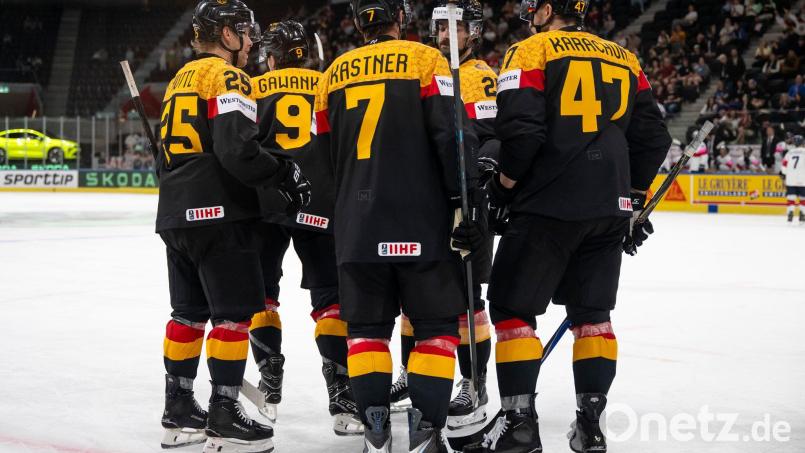 Die deutsche Eishockey-Nationalmannschaft muss auf Schützenhilfe der Ungarn hoffen. Bild: Andreas Becker/Keystone/dpa