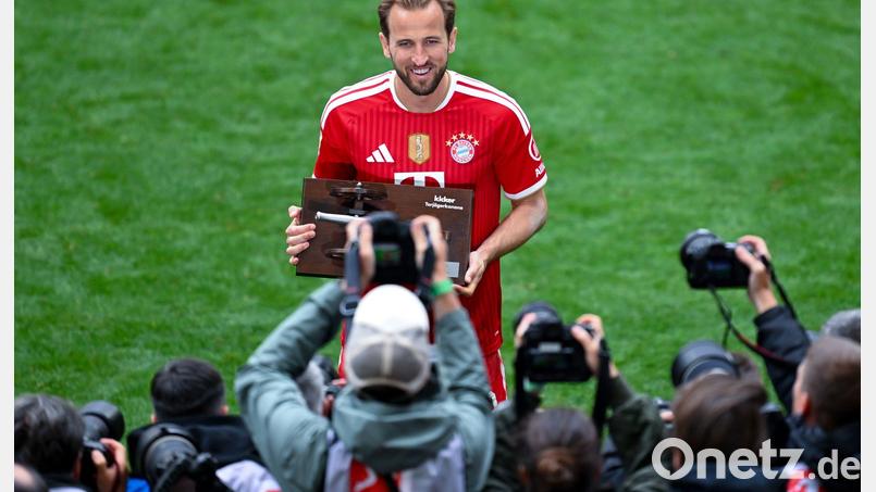 Auch der beste Torjäger Europas: Bayerns Harry Kane. (Archivbild) Bild: Sven Hoppe/dpa