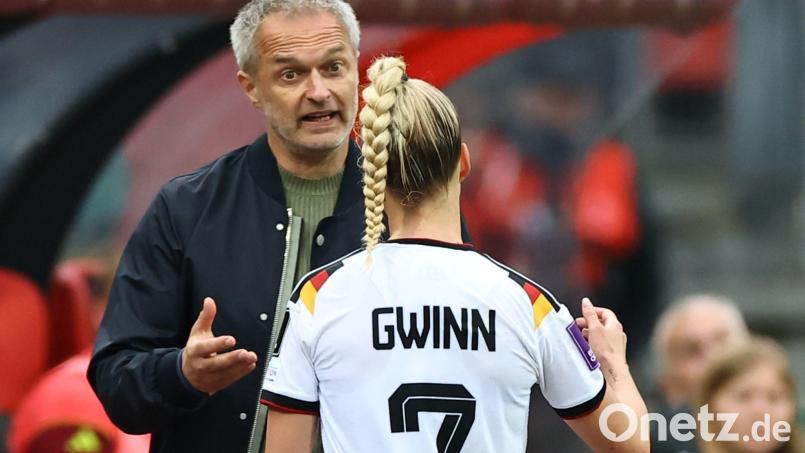 Giulia Gwinn fehlt Bundestrainer Christian Wück gegen Norwegen und Slowenien. (Archivbild) Bild: Daniel Karmann/dpa