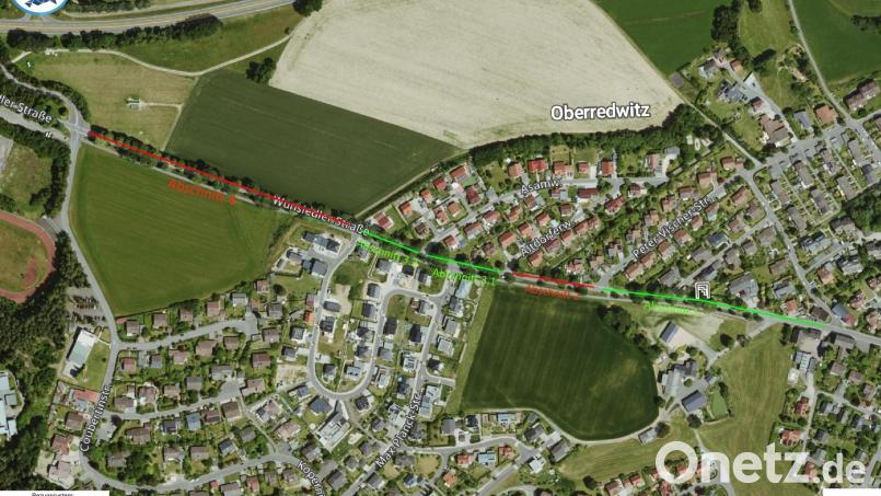Baumpflegemaßnahmen laufen entlang der Wunsiedler Straße in Marktredwitz. Bild: Stadt Marktredwitz
