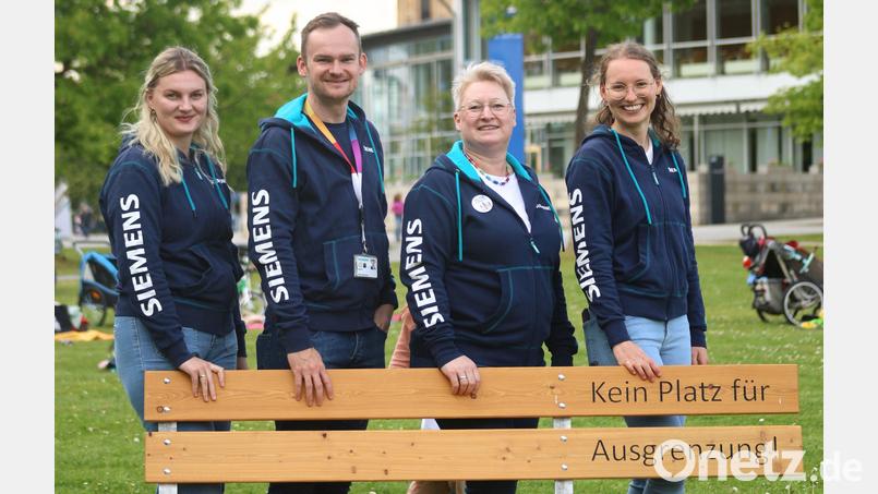 In Amberg gibt es jetzt eine Bank gegen Ausgrenzung Bild: Verena Fitzgerald
