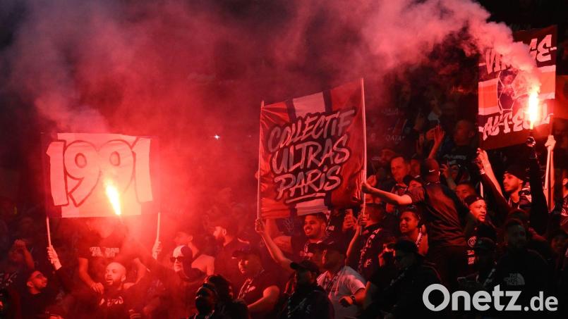 Ein Großaufgebot an Ordnungskräften soll in Paris dafür sorgen, dass beim Finale von PSG gegen Arsenal alles friedlich bleibt (Archivbild). Bild: Sven Hoppe/dpa