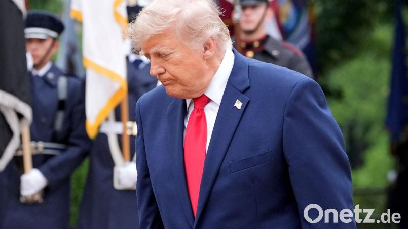 Gericht prüft Trumps umstrittenen Vergleich. (Archivbild) Bild: Alex Brandon/AP/dpa