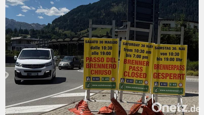 Die italienischen Behörden sind für die Brennersperre gerüstet. Bild: Matthias Röder/dpa