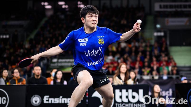 Der Superstar der Bundesliga: Fan Zhendong vom 1. FC Saarbrücken. Bild: Tom Weller/dpa