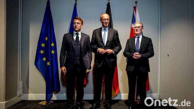 Frankreich, Deutschland und Großbritannien waren als E3 bei den Ukraine-Verhandlungen zuletzt nur an der Seitenlinie. Bild: Kay Nietfeld/dpa