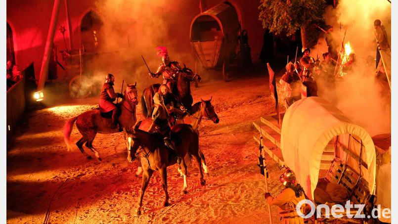 Szene aus den Burgfestspielen „Vom Hussenkrieg“ in Neunburg vorm Wald. Bild: Georg Schmid