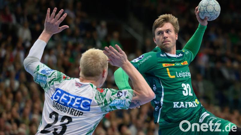 Franz Semper und die Bundesliga-Handballer des SC DHfK Leipzig kassierten eine knappe Niederlage in Lemgo. (Archivfoto) Bild: Hendrik Schmidt/dpa