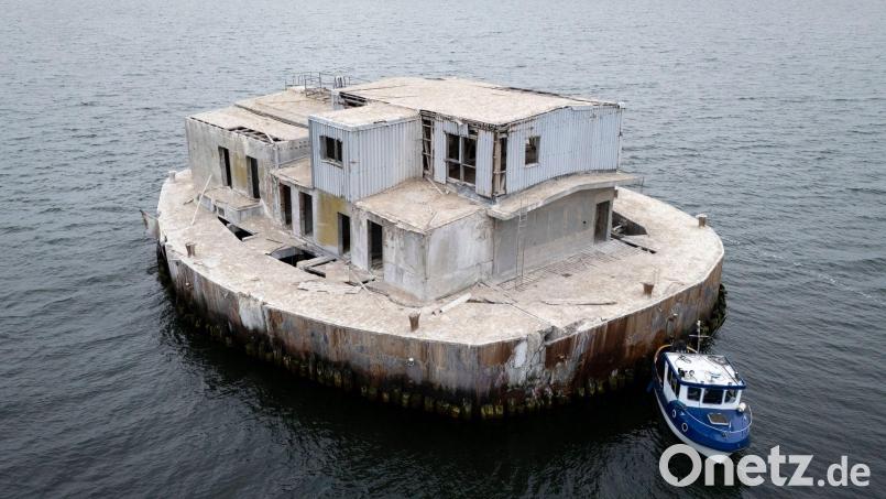 Die Insel "Ostervilm" im Greifswalder Bodden ist in Hamburg versteigert worden. Bild: Philip Dulian/dpa
