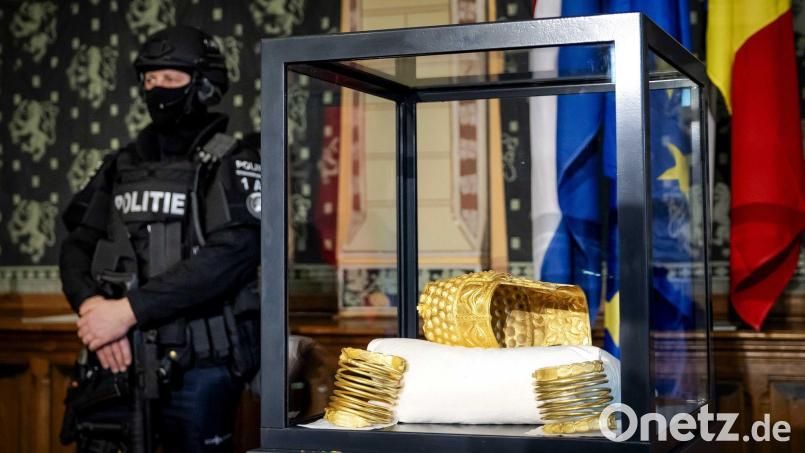 Die Diebe stahlen auch diesen Goldhelm. (Archivbild) Bild: Sem Van Der Wal/ANP/dpa