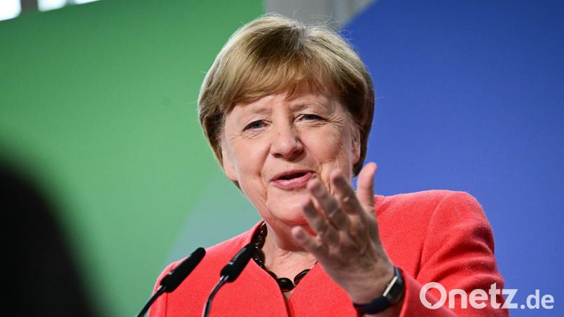 Die frühere Bundeskanzlerin Merkel nimmt die derzeitige Bundesregierung in Schutz. (Archivfoto) Bild: Sebastian Christoph Gollnow/dpa