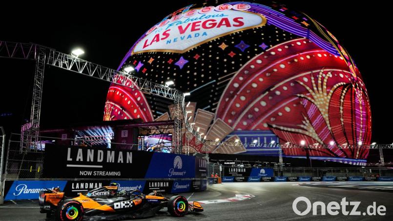 Bis mindestens 2037 sollen Formel-1-Fahrer mit den Attraktionen von Las Vegas als Hintergrund Rennen fahren. (Archiv-Foto) Bild: John Locher/AP/dpa