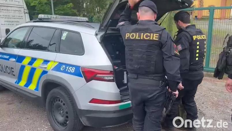 Ein Bild vom Polizeieinsatz am Donnerstag in Kynšperk nad Ohří Bild: Policie CR