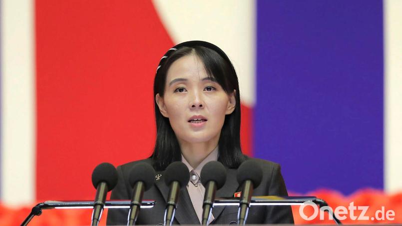 Nordkoreas Kim Yo Jong, Schwester von Machthaber Kim Jong Un, erteilt Bemühungen zur nuklearen Abrüstung des Landes eine klare Absage. (Archivbild) Bild: 朝鮮通信社/KCNA via KNS/AP/dpa