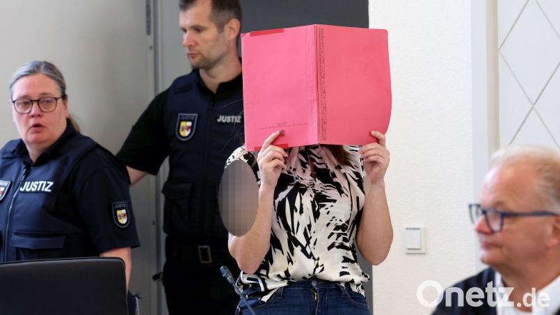 Die Angeklagte schweigt in dem Mordprozess. Bild: A7120 Bernd Wüstneck/dpa