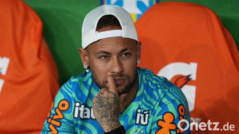 Brasiliens angeschlagener Altstar: Neymar. (Archivbild) Bild: Silvia Izquierdo/AP/dpa