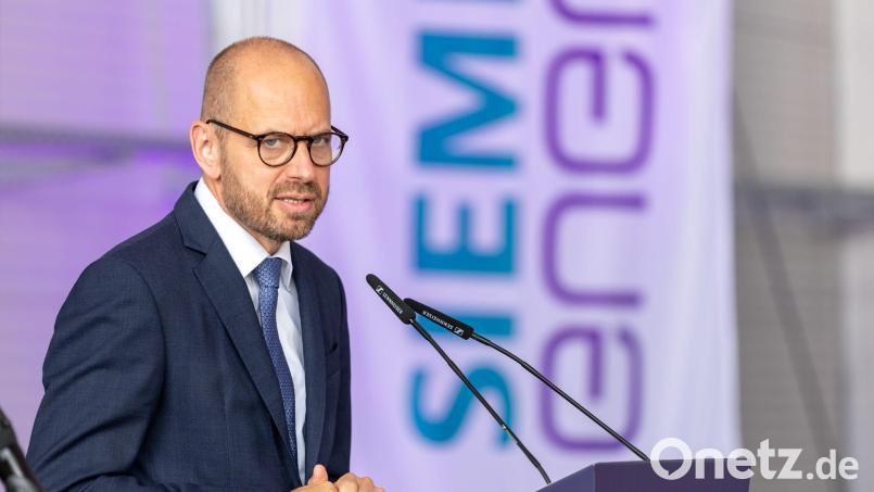 Siemens-Energy-Chef Bruch spricht sich für den Bau von Rechenzentren aus. (Archivbild.) Bild: Daniel Karmann/dpa