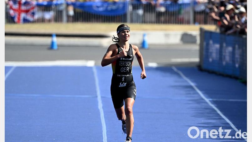 Triathletin Lisa Tertsch gewinnt EM-Gold über die Kurzdistanz. (Archivbild) Bild: Dean Lewins/AAP/dpa