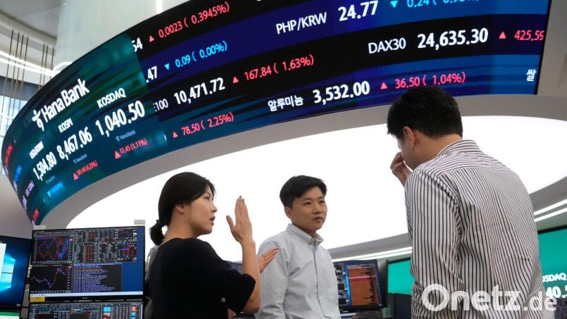 Die Börse in Seoul hat äußerst positiv auf das Rahmenabkommen zwischen dem Iran und den USA reagiert. Bild: Ahn Young-joon/AP/dpa