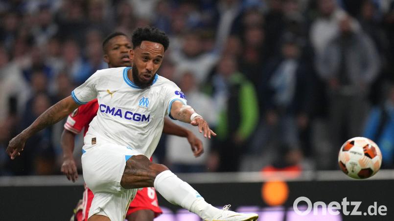 Marseilles Pierre-Emerick Aubameyang. (Archivbild) Bild: Daniel Cole/AP/dpa