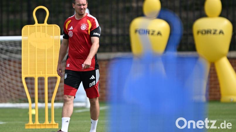 Die Nationalmannschaft hat im WM-Camp drei Trainingsplätze zur Verfügung. Bild: Federico Gambarini/dpa