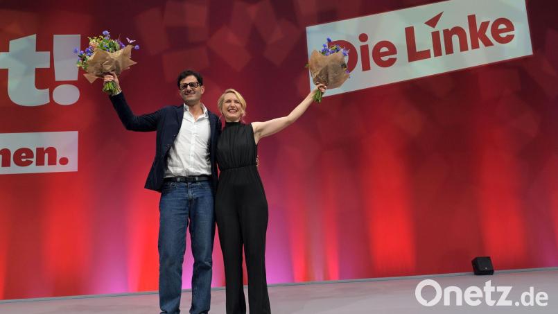 Luigi Pantisano steht gemeinsam mit Ines Schwerdtner an der Spitze der Linken. Bild: Michael Bahlo/dpa