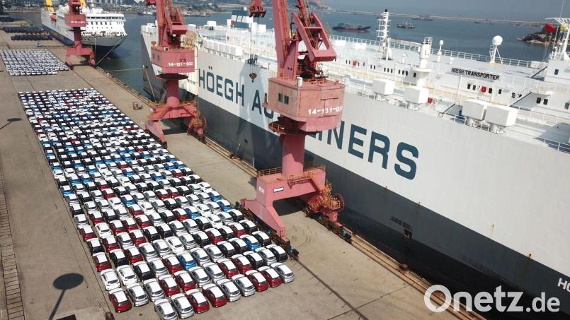Bis zu 40 Prozent zu billig: chinesische Exporte. Bild: Geng Yuhe/Xinhua/dpa