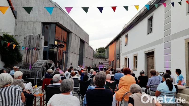 Stimmungsvolle Atmosphäre beim MarktmühlenZauber 2025 im Innenhof des Doktor-Eisenbarth- und Stadtmuseums. Bild: Gisela Frischmann