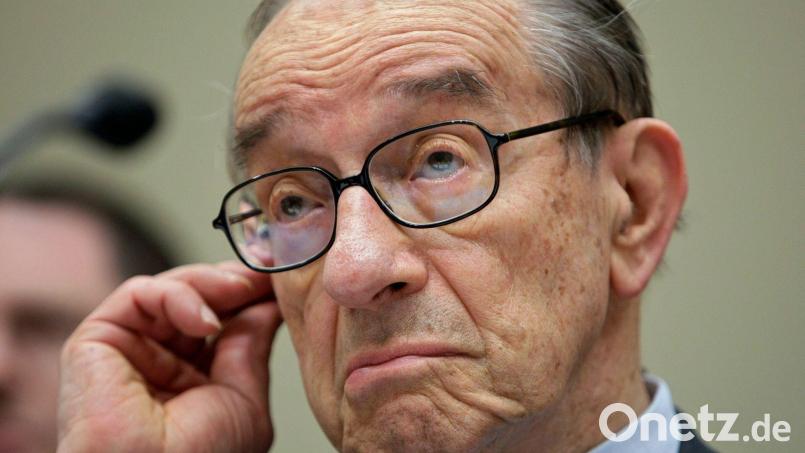 Der frühere Chef der US-Notenbank Fed, Alan Greenspan, ist tot. (Archivbild) Bild: J. Scott Applewhite/AP/dpa