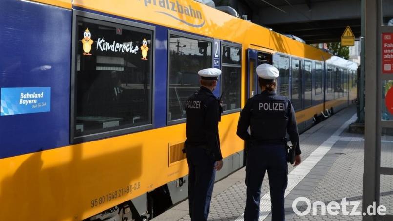 Ein Unbekannter spuckt einem Schüler im Zug von Schwandorf nach Cham ins Gesicht. Symbolbild: Bundespolizei