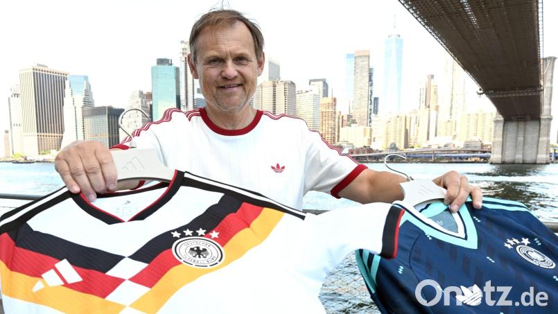 Adidas-Chef Björn Gulden berichtete über die Anzahl verkaufter Trikots. Bild: Federico Gambarini/dpa