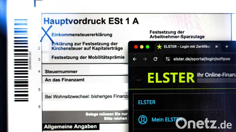 Am 1. Juli startet die Steuererklärung mit einem Klick. (Symbolbild) Bild: Sina Schuldt/dpa