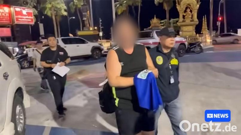 Einem Australier wird in Thailand der Mord an einer 17-Jährigen vorgeworfen. Ihre Leiche soll er in einem Koffer abgelegt haben. Bild: Abc News/ABC News/AAP/dpa