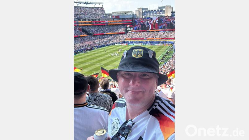 Stefan Sailer im Stadion von Boston beim Spiel der DFB-Elf gegen Paraguay. Bild: Sailer/privat