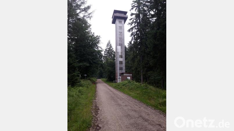 Beim über 40 Meter hohen Klausenturm beim Wildpark Mehlmeisel soll die Außenverkleidung erneuert werden. Die brüchig gewordenen Eternit-Platten sollen durch Holz oder durch Trapezblech ersetzt werden. Allerdings ist die Finanzierung noch nicht in trockenen Tüchern. Die Gemeinde hofft auf eine weitere Förderung durch die Oberfrankenstiftung Bild: Wolfgang Kraus