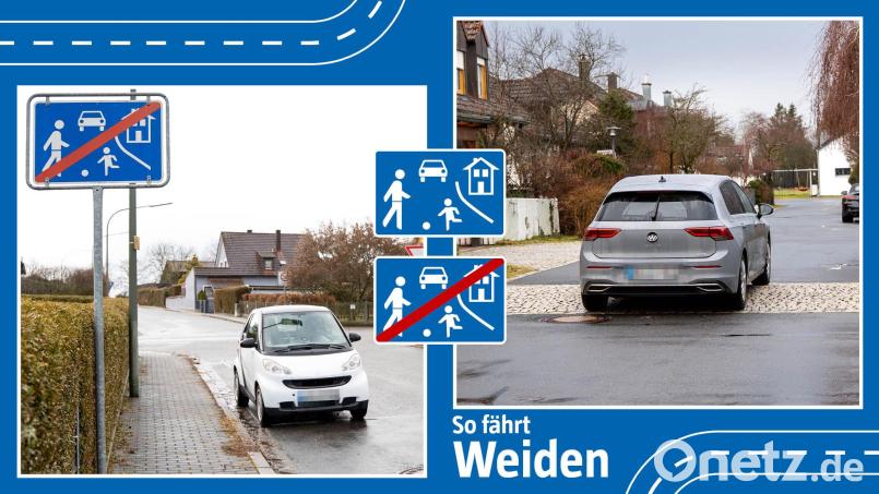 Wer in einem verkehrsberuhigten Bereich, einer sogenannten Spielstraße, wohnt, beobachtet des Öfteren Autofahrer, die zu schnell fahren. Bildmontage: Marina Gube