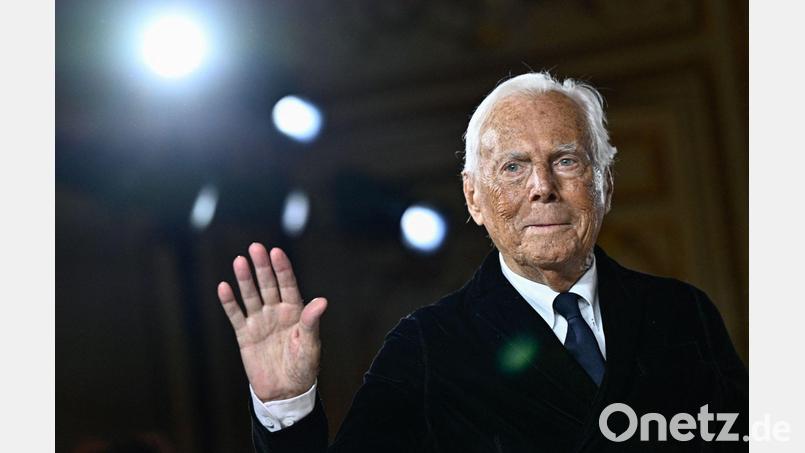 Giorgio Armani starb Anfang September im Alter von 91 Jahren. (Archivbild) Bild: Julien De Rosa/AFP/dpa