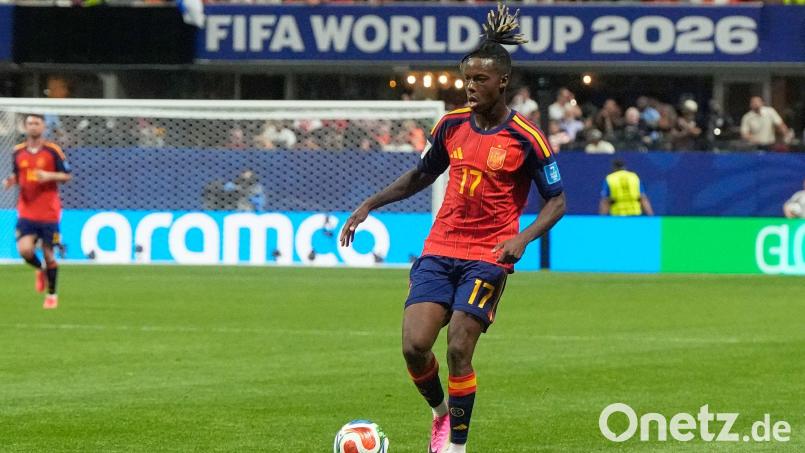 Nico Williams könnte bei dieser WM wieder zum Einsatz kommen für Spanien. (Archiv-Foto) Bild: Mike Stewart/AP/dpa