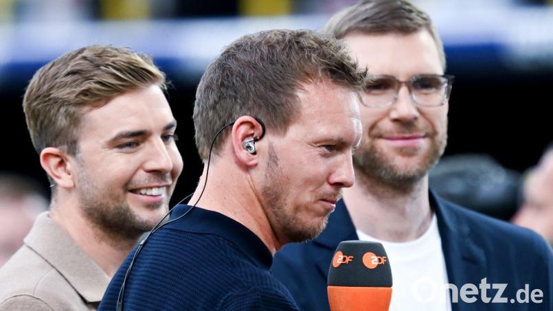 Die ZDF-Experten Christoph Kramer und Per Mertesacker haben sich über das DFB-Aus von Julian Nagelsmann geäußert. (Archivbild) Bild: Bernd Thissen/dpa