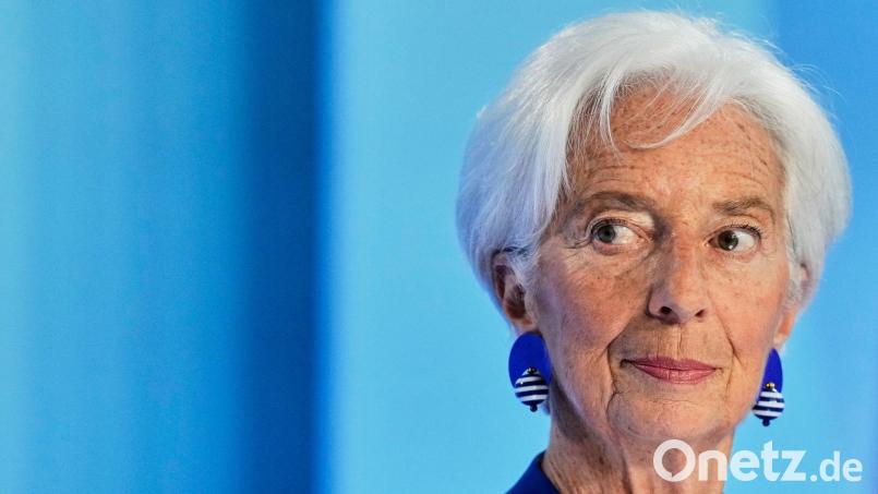 Die Amtszeit von EZB-Präsidentin Lagarde läuft bis Oktober 2027. (Archivbild) Bild: Michael Probst/AP/dpa