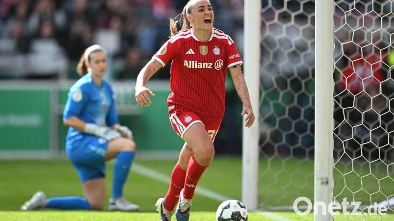 Jubelt künftig für Arsenal: Georgia Stanway. (Archivbild) Bild: Fabian Strauch/dpa